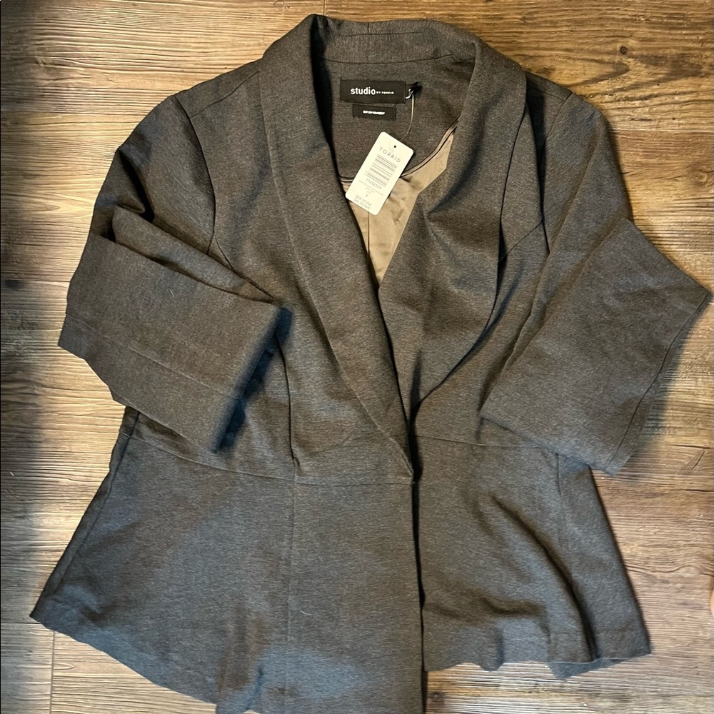 Torrid peplum blazer, size 2